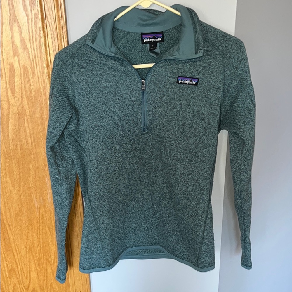 Patagonia Green Cowl Neck Sweater